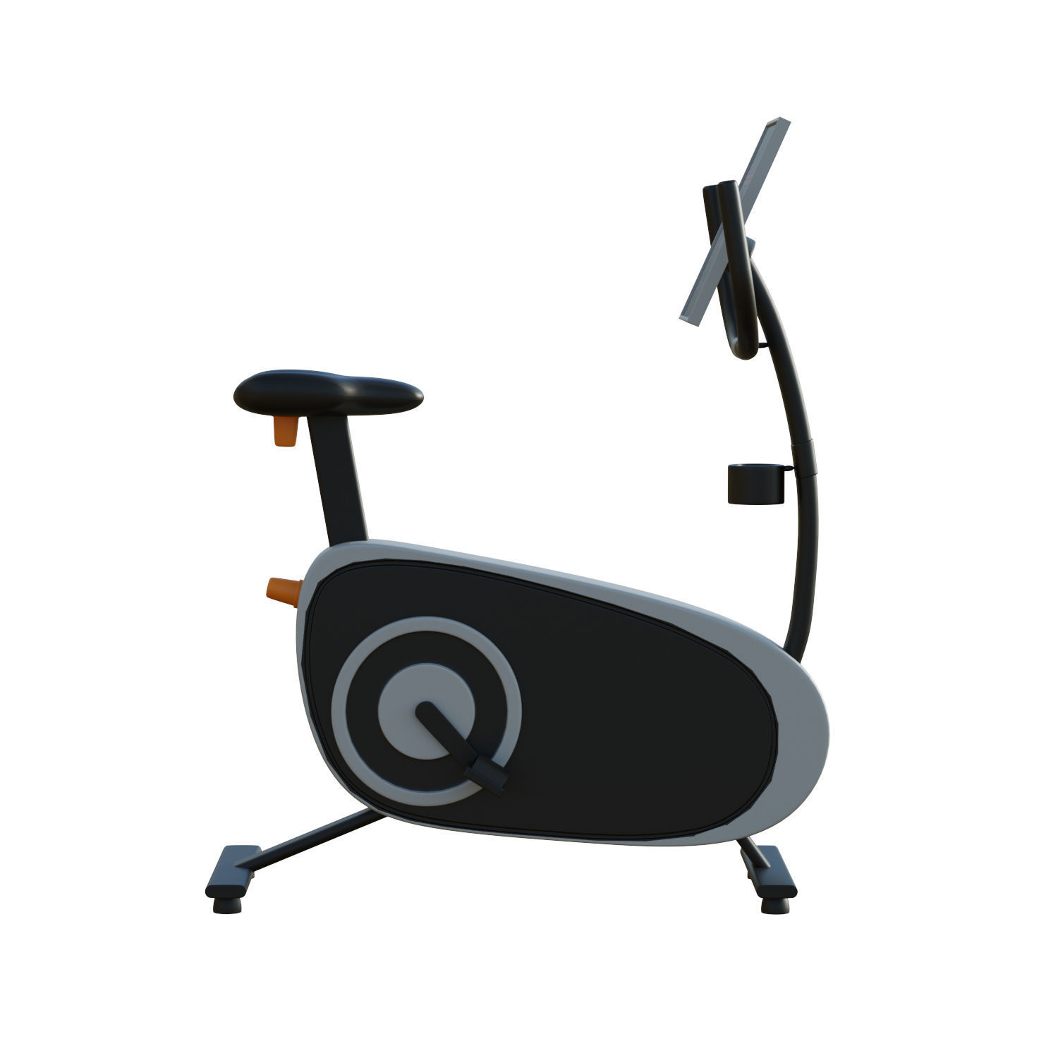 Exercise bike 3D model_10