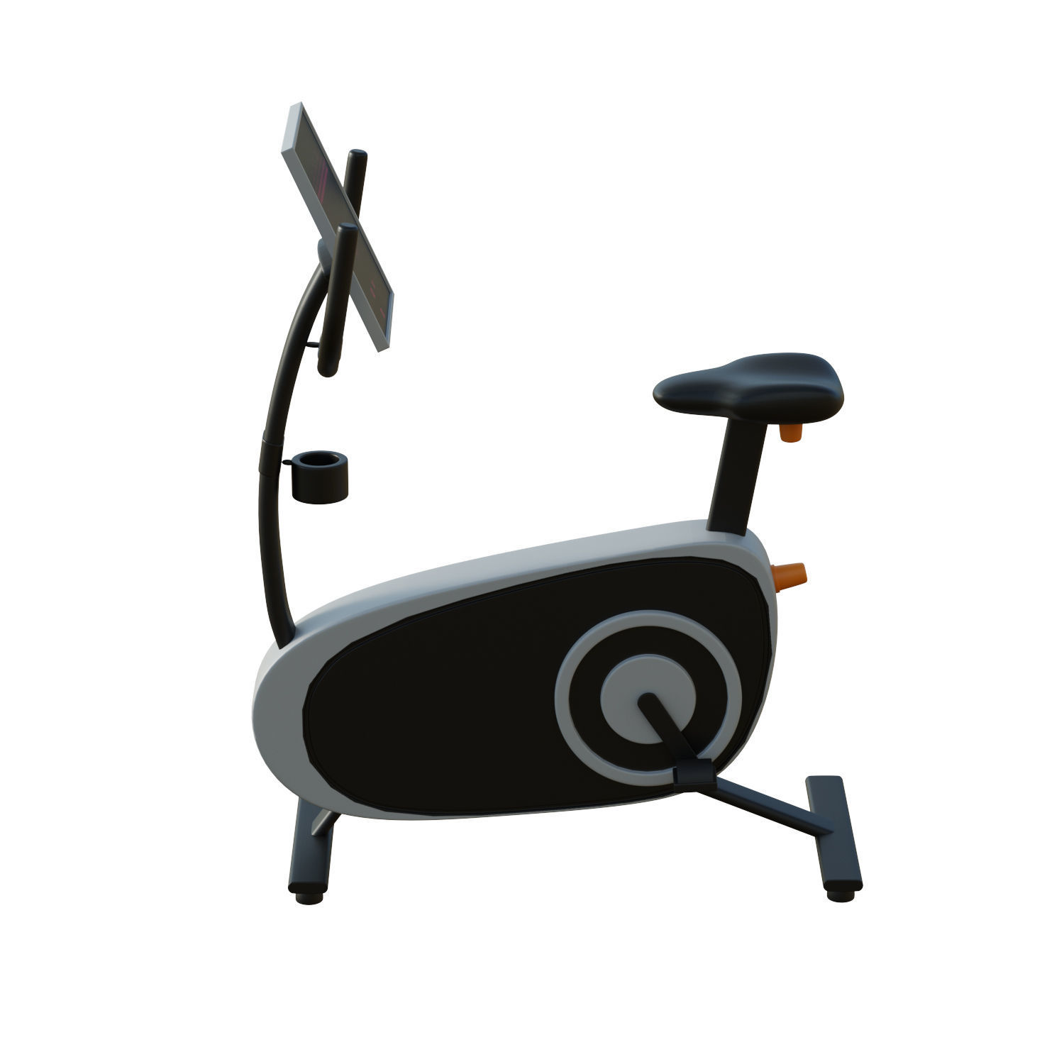 Exercise bike 3D model_7
