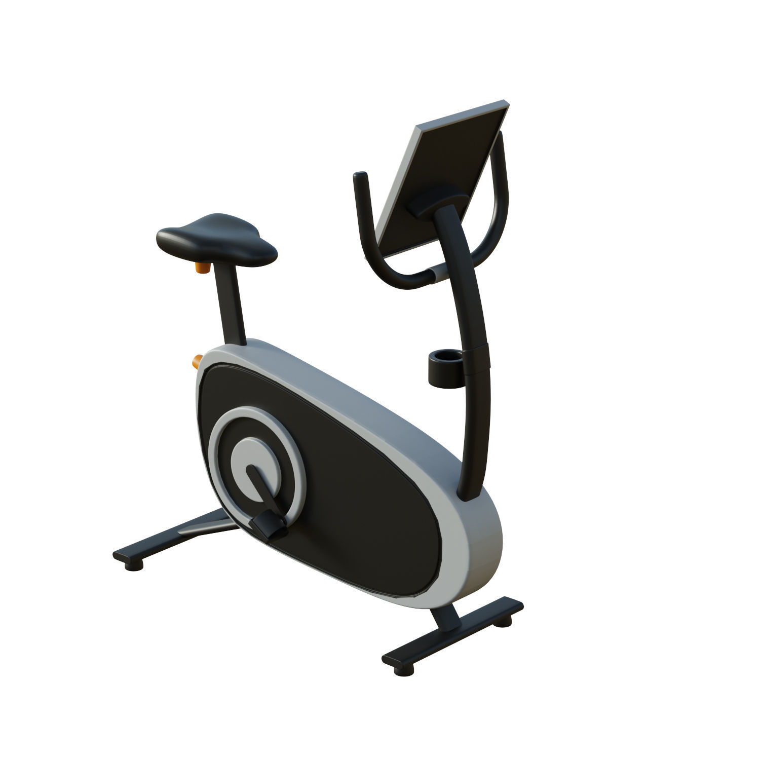 Exercise bike 3D model_5