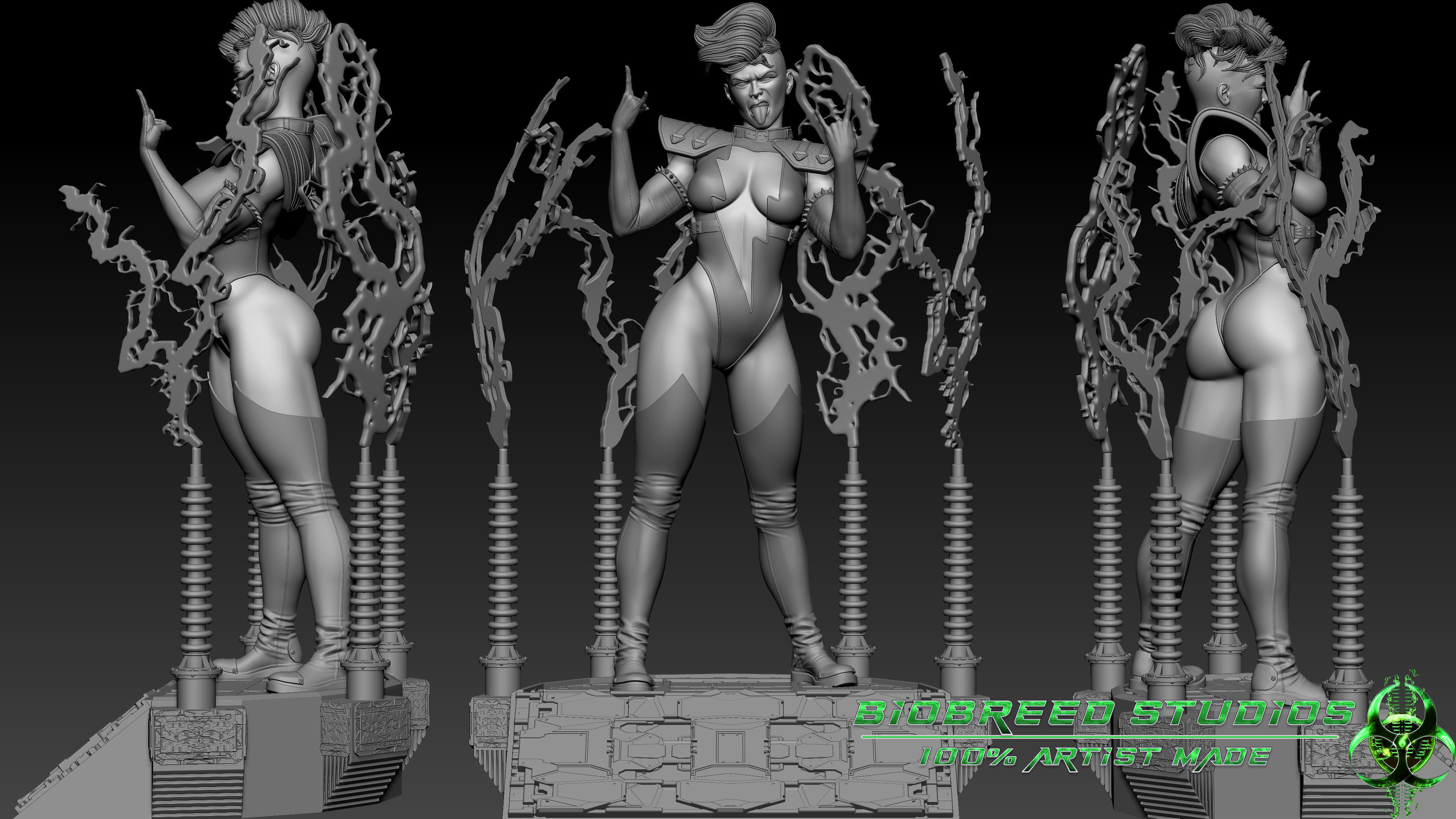 DC Comics Livewire 3D print model_2