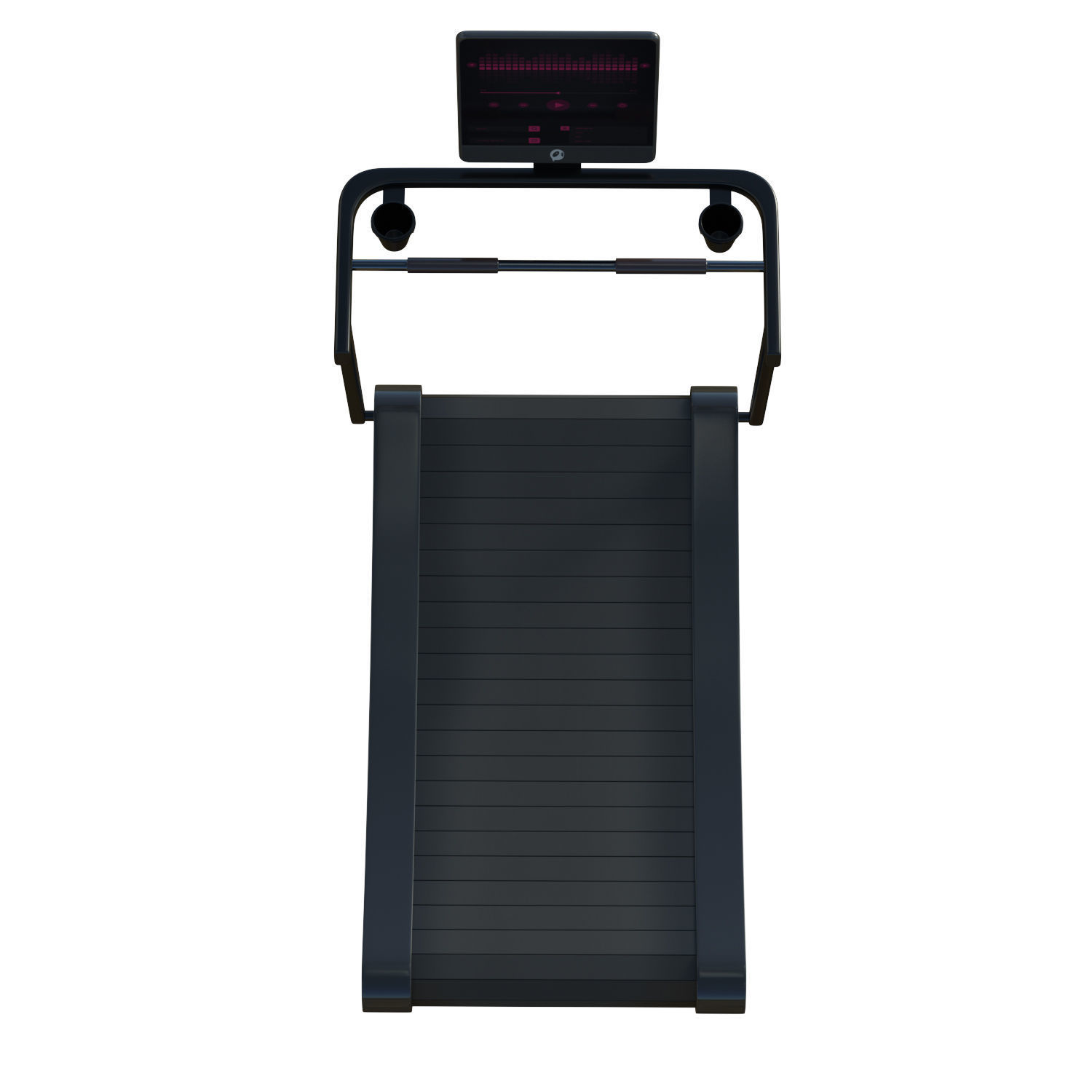 Curve Treadmill Low-poly 3D model_7