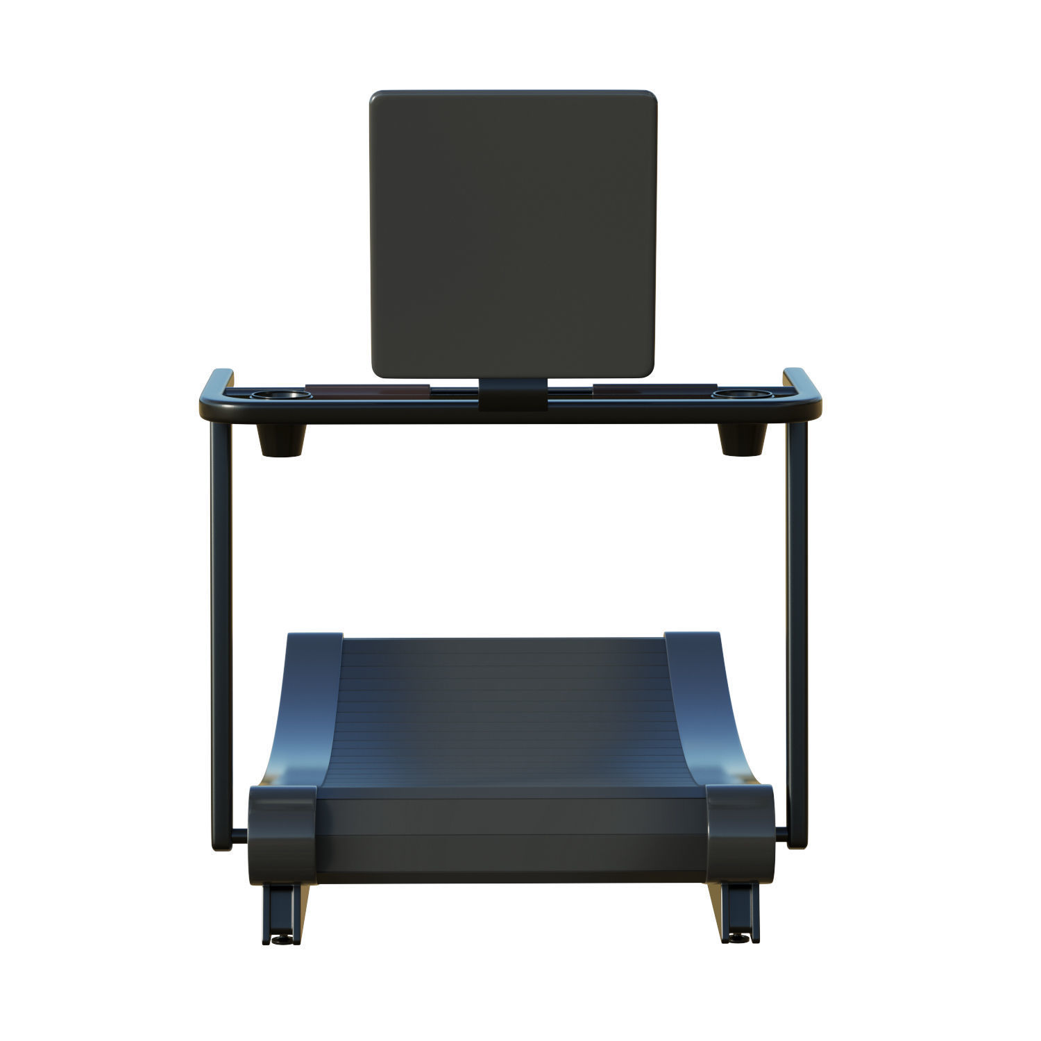 Curve Treadmill Low-poly 3D model_10