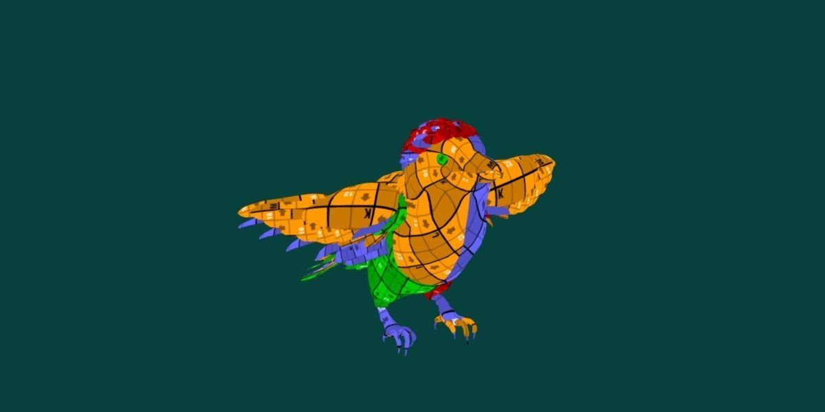 Kookaburra BIrd 3D model_9