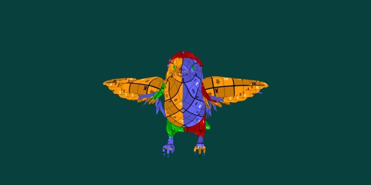 Kookaburra BIrd 3D model_10