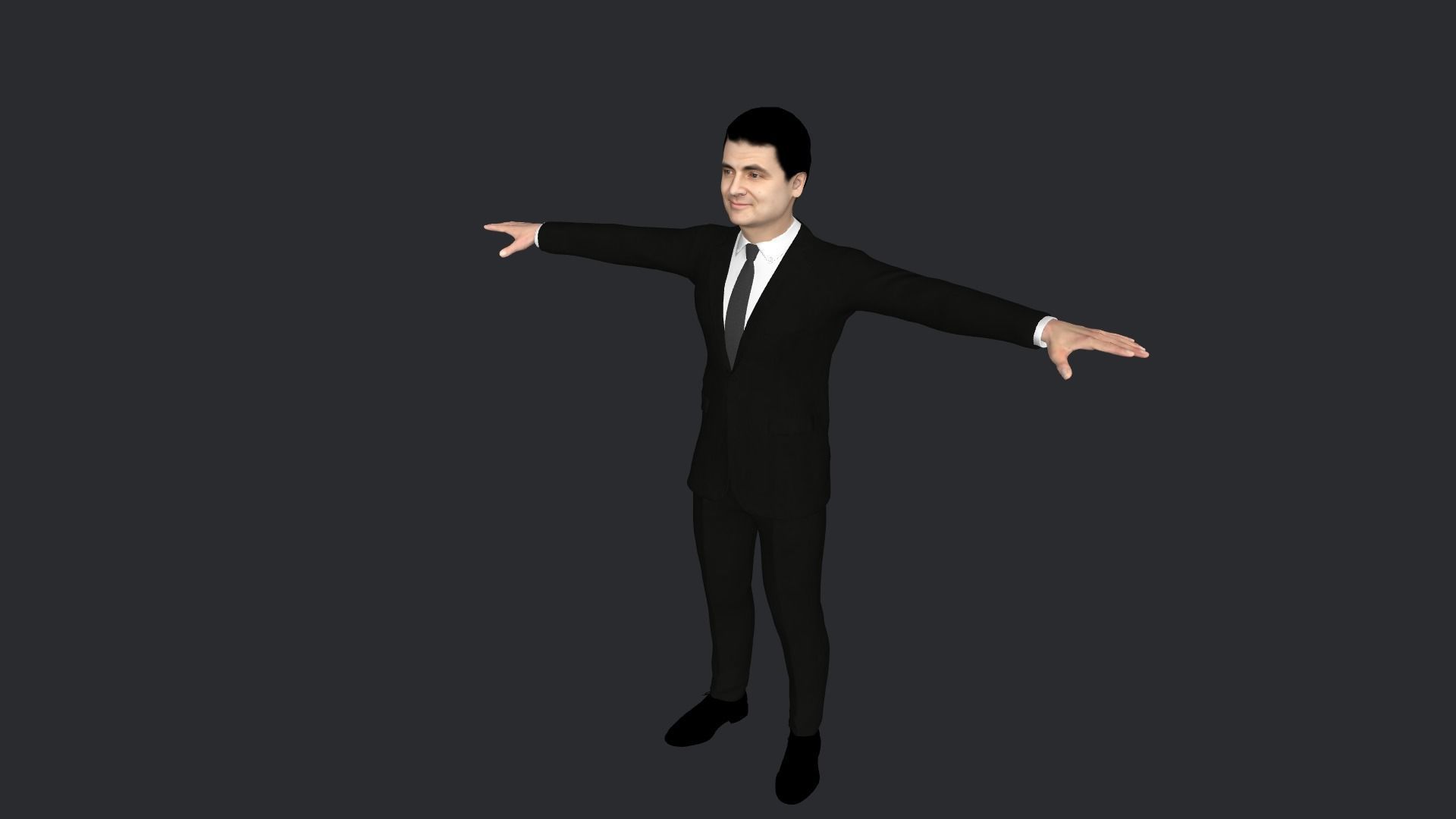 Mr Bean-Rowan Atkinson Hyper Realistic  3D Character 3D model_18