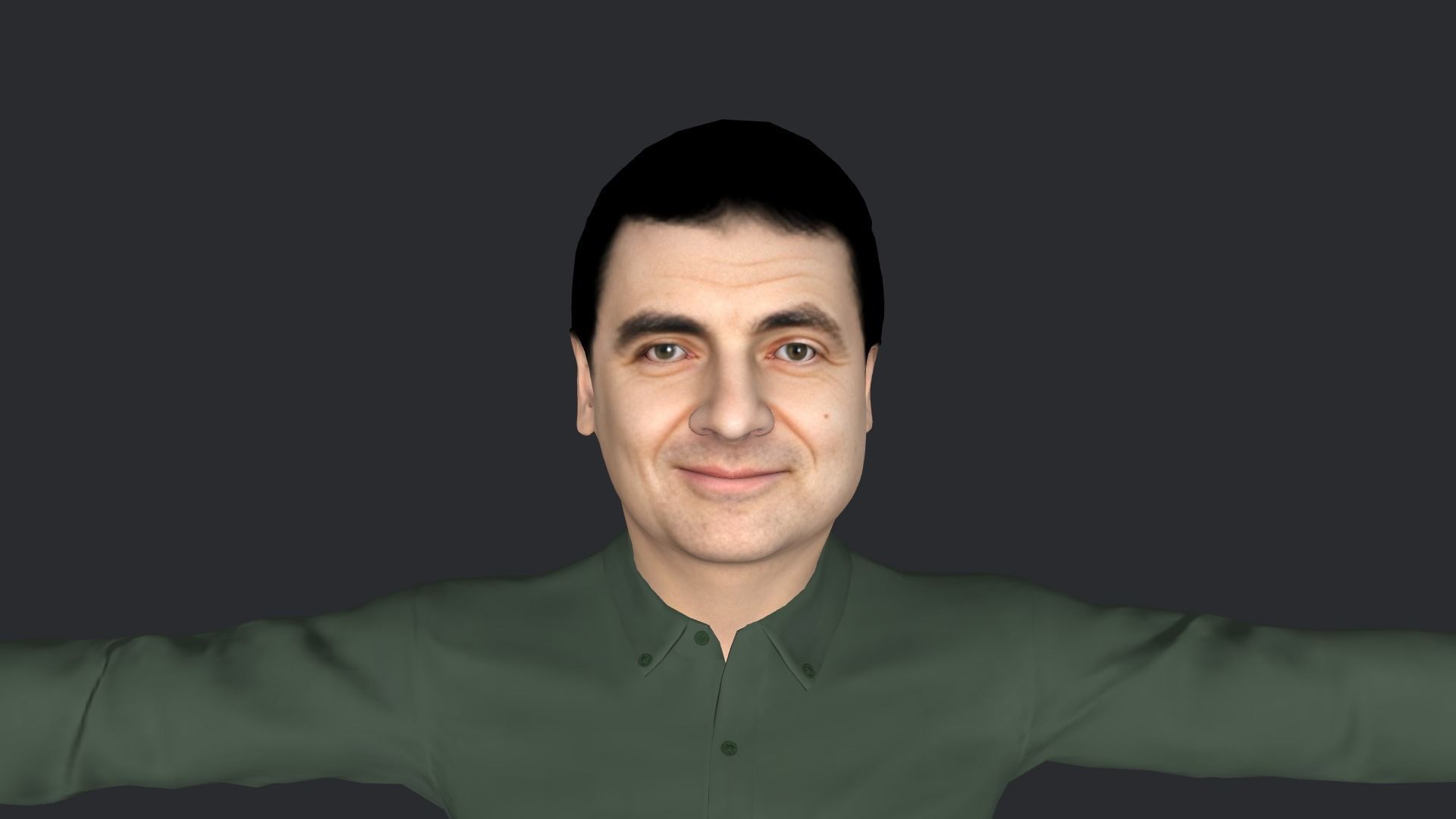 Mr Bean-Rowan Atkinson Hyper Realistic  3D Character 3D model_20