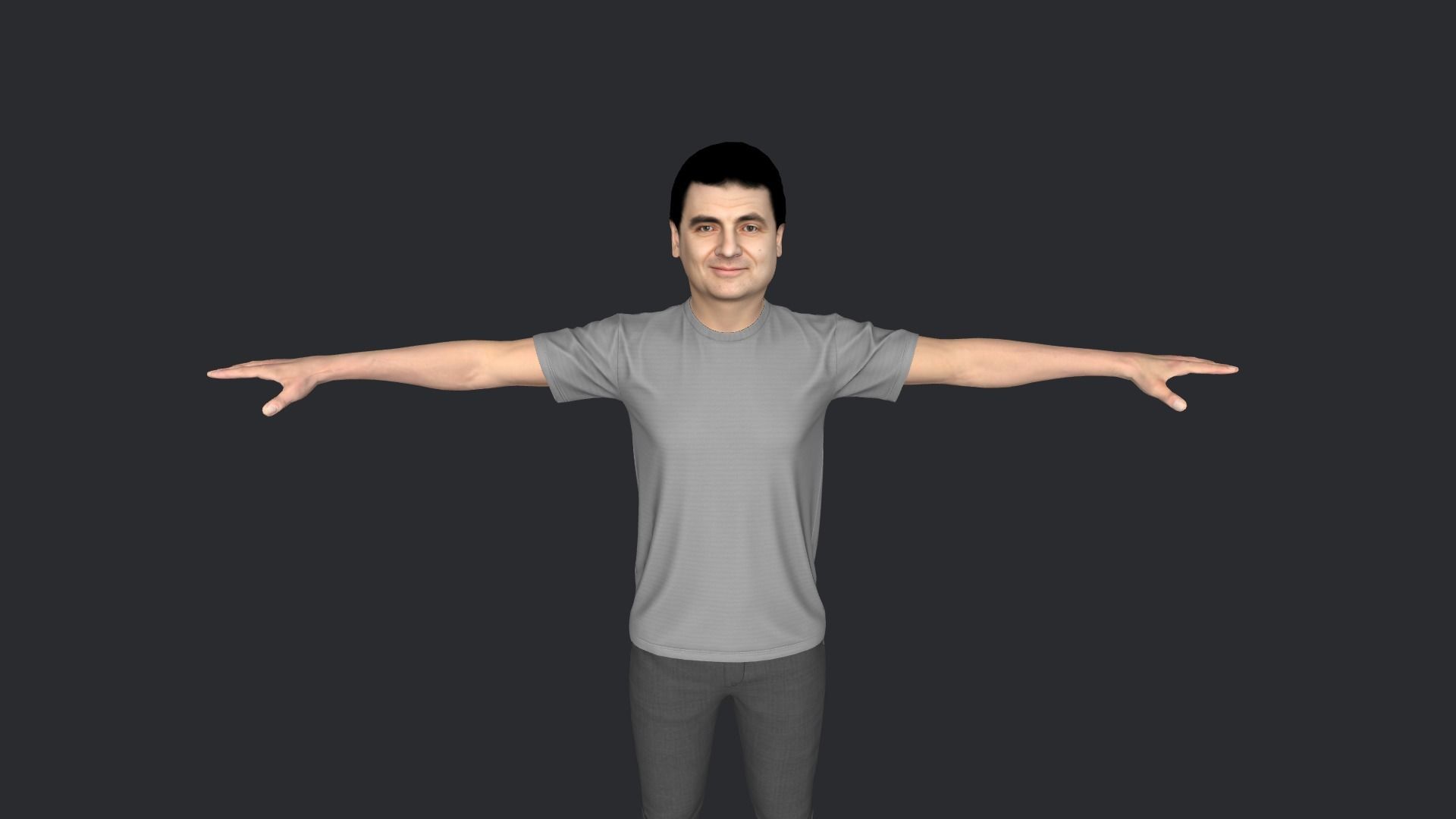 Mr Bean-Rowan Atkinson Hyper Realistic  3D Character 3D model_14