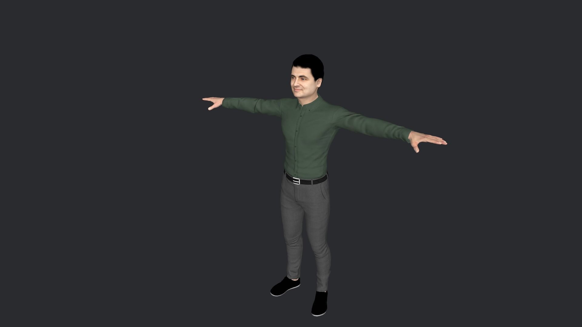 Mr Bean-Rowan Atkinson Hyper Realistic  3D Character 3D model_23