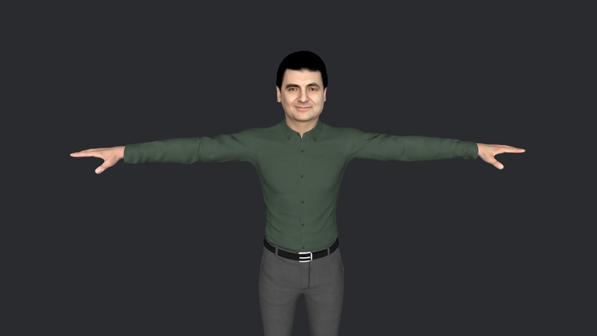 Mr Bean-Rowan Atkinson Hyper Realistic  3D Character 3D model_21