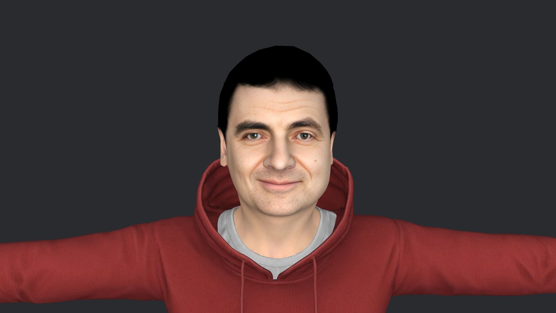 Mr Bean-Rowan Atkinson Hyper Realistic  3D Character 3D model_7