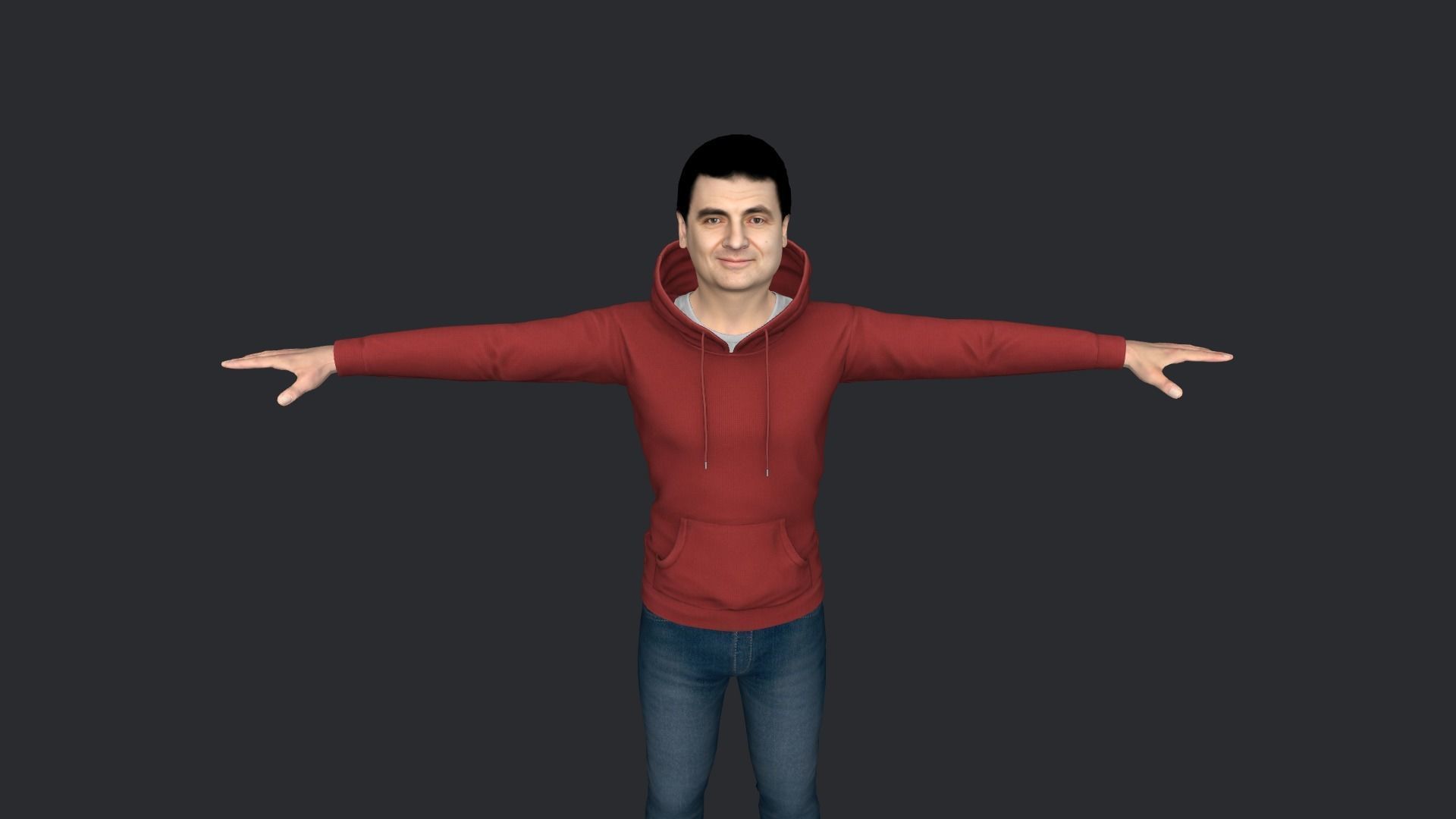 Mr Bean-Rowan Atkinson Hyper Realistic  3D Character 3D model_8