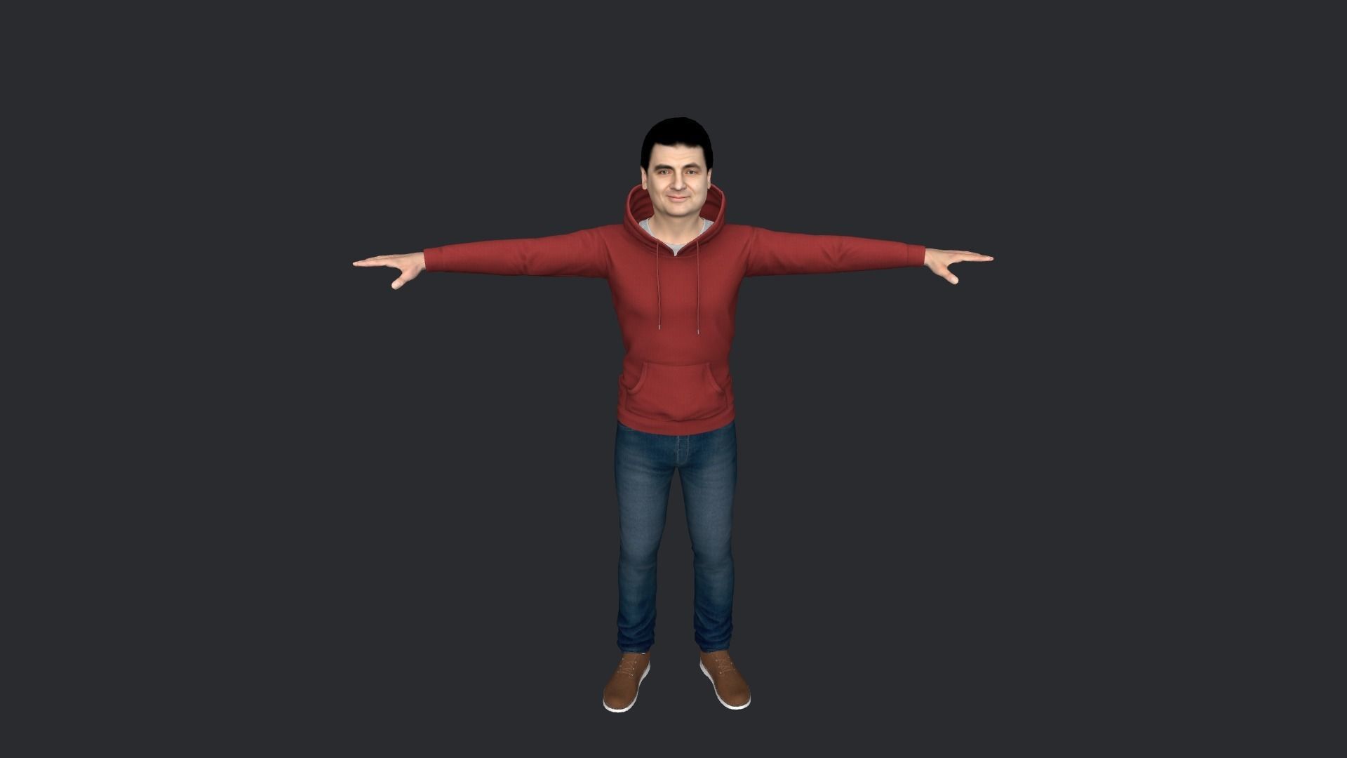 Mr Bean-Rowan Atkinson Hyper Realistic  3D Character 3D model_9
