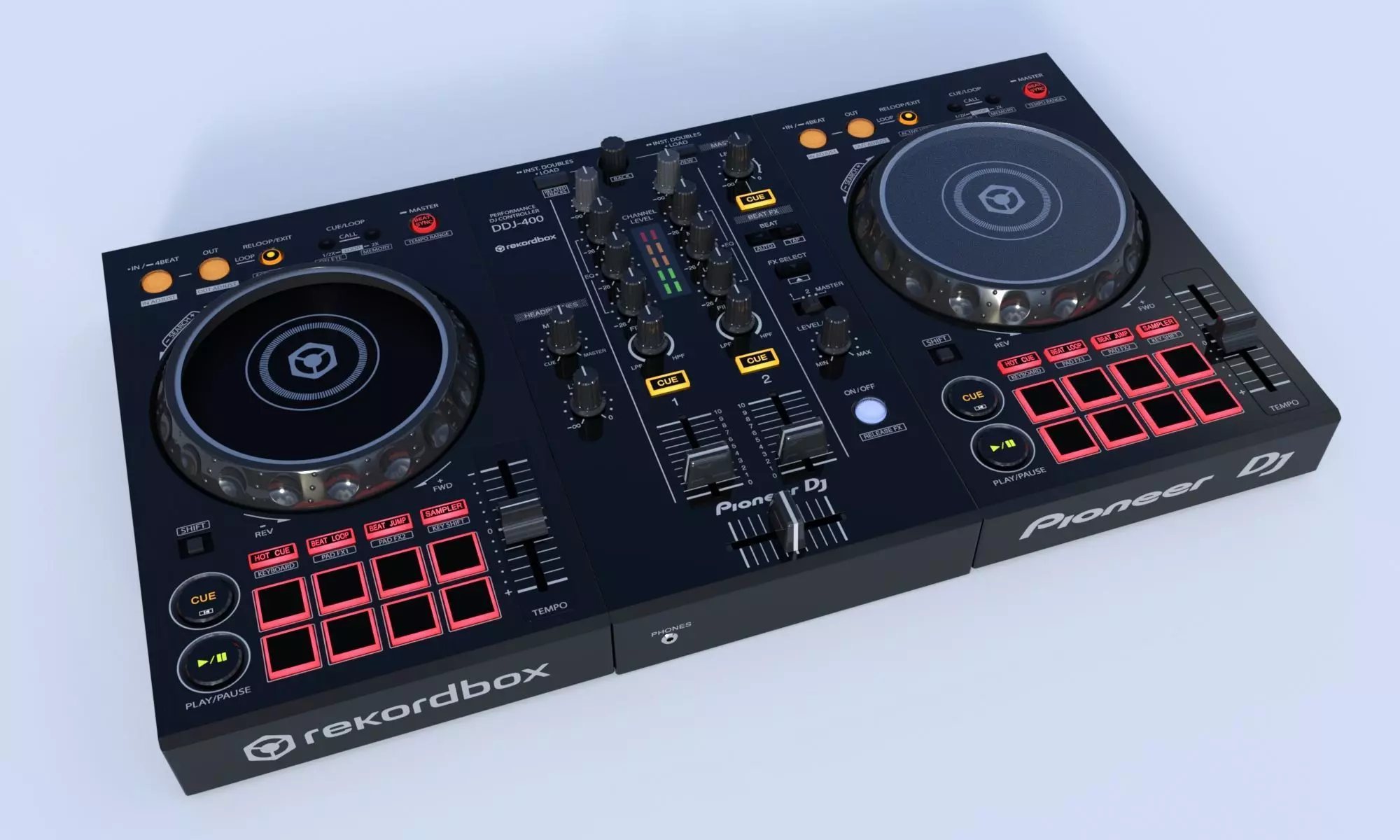 Pioneer DJ Controller DDJ-400 3D model_0