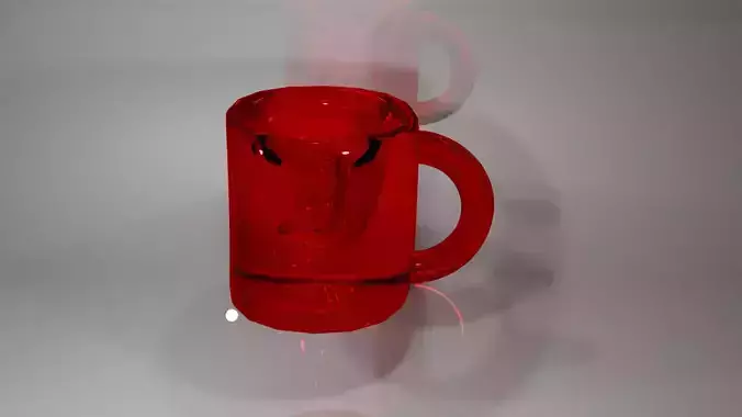 3d red cup