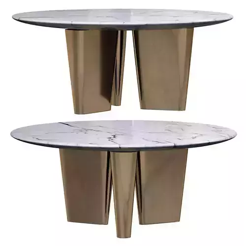  Brass Round  Table  By Bodema
