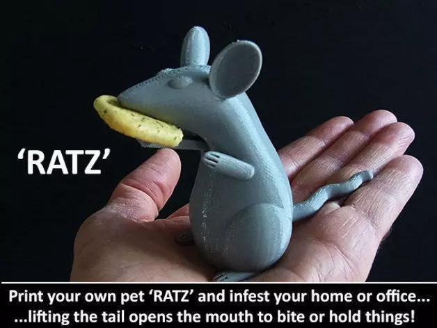 Ratz1 rat Free 3D model_0