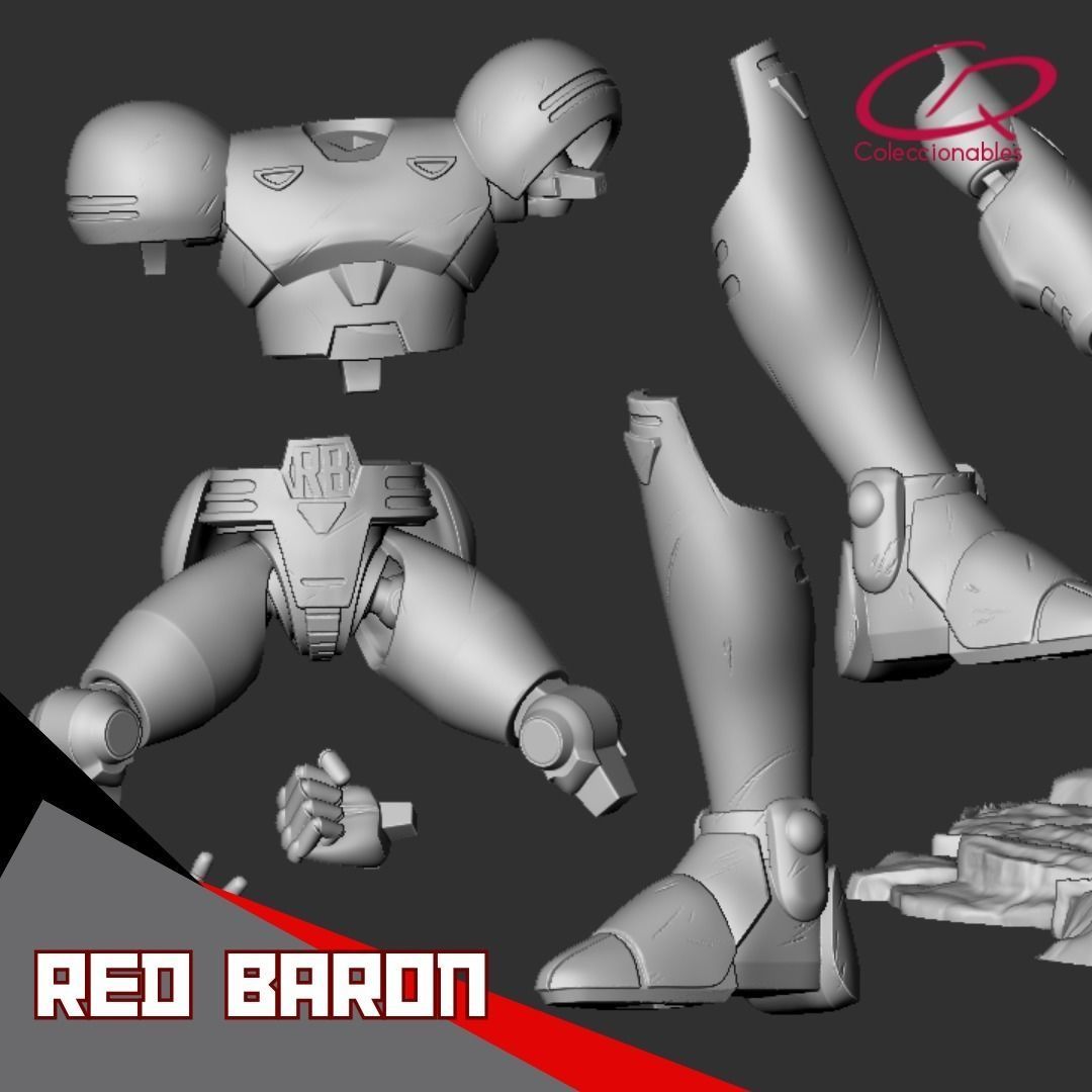 Red Baron FULL FIGURE 3D print model_19