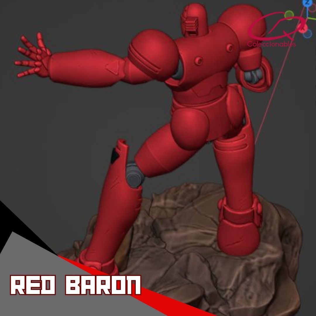 Red Baron FULL FIGURE 3D print model_17