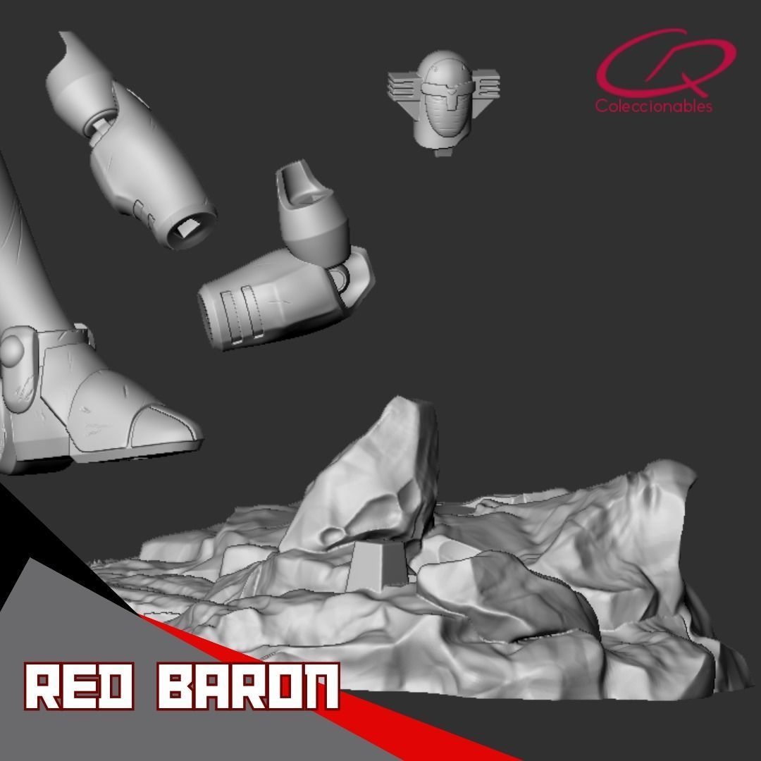 Red Baron FULL FIGURE 3D print model_20
