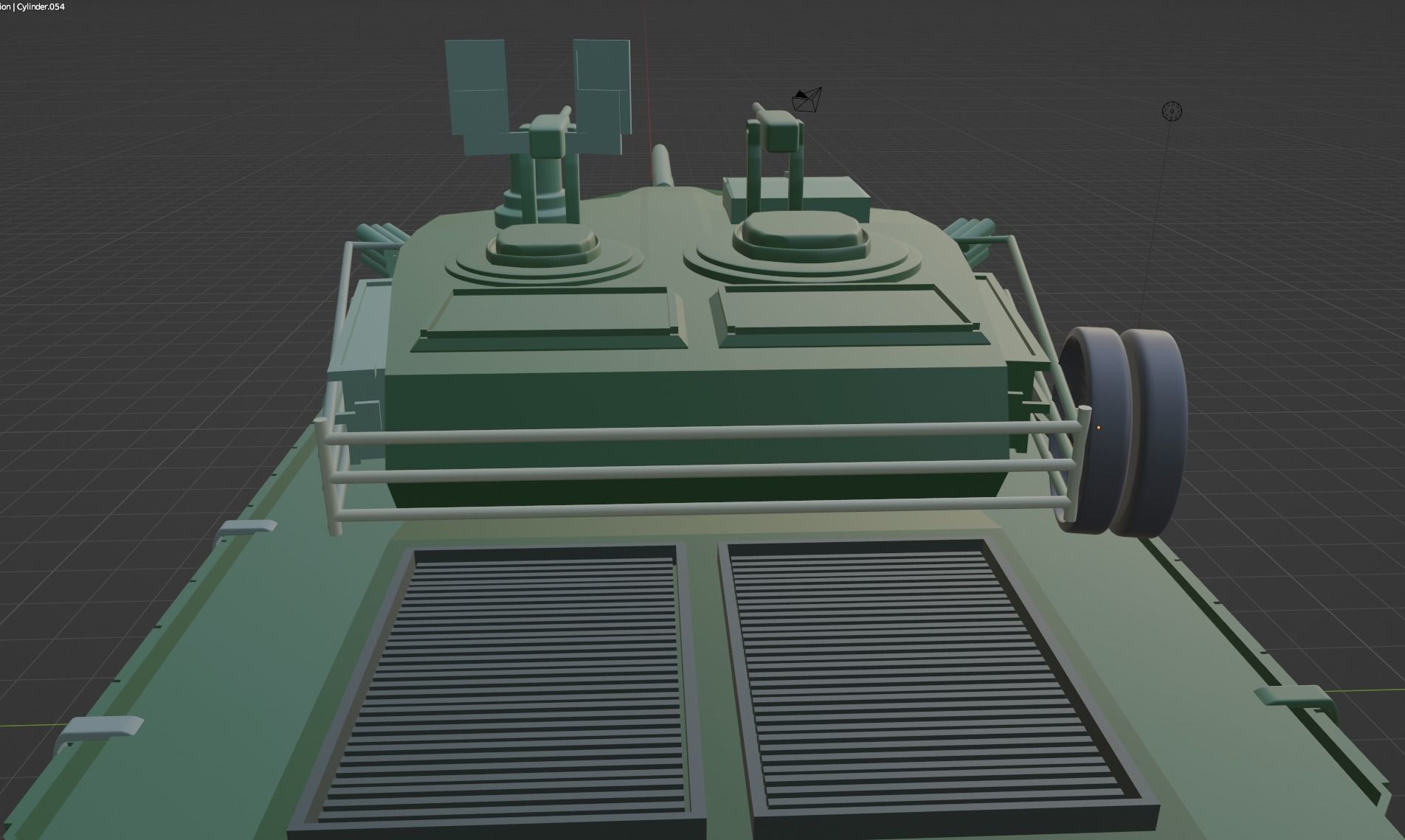 Mid poly M1A1 Abrams Tank 3D Model 3D model_4