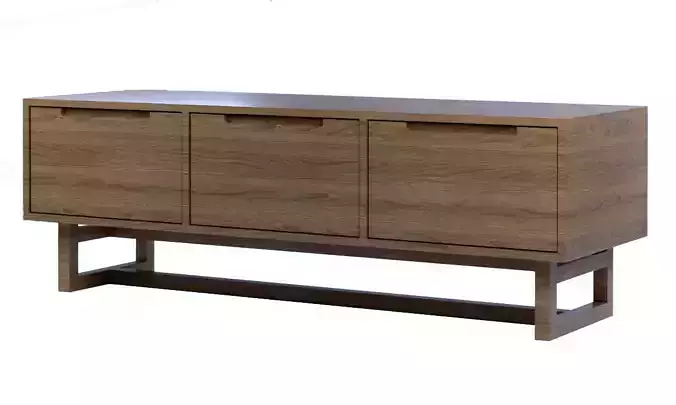 Wooden Light Frame Sideboard - Cabinet - Side Table