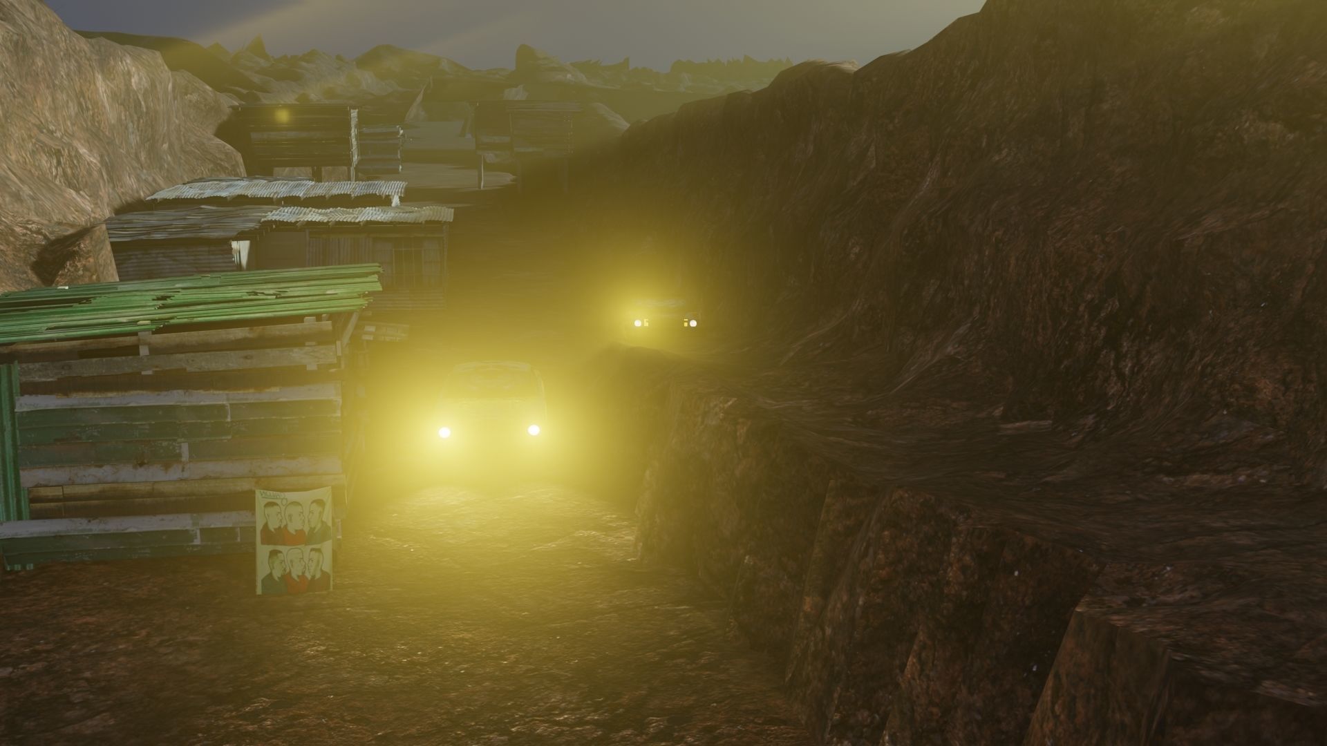 Shanty car race scene for Blender Low-poly 3D model_6