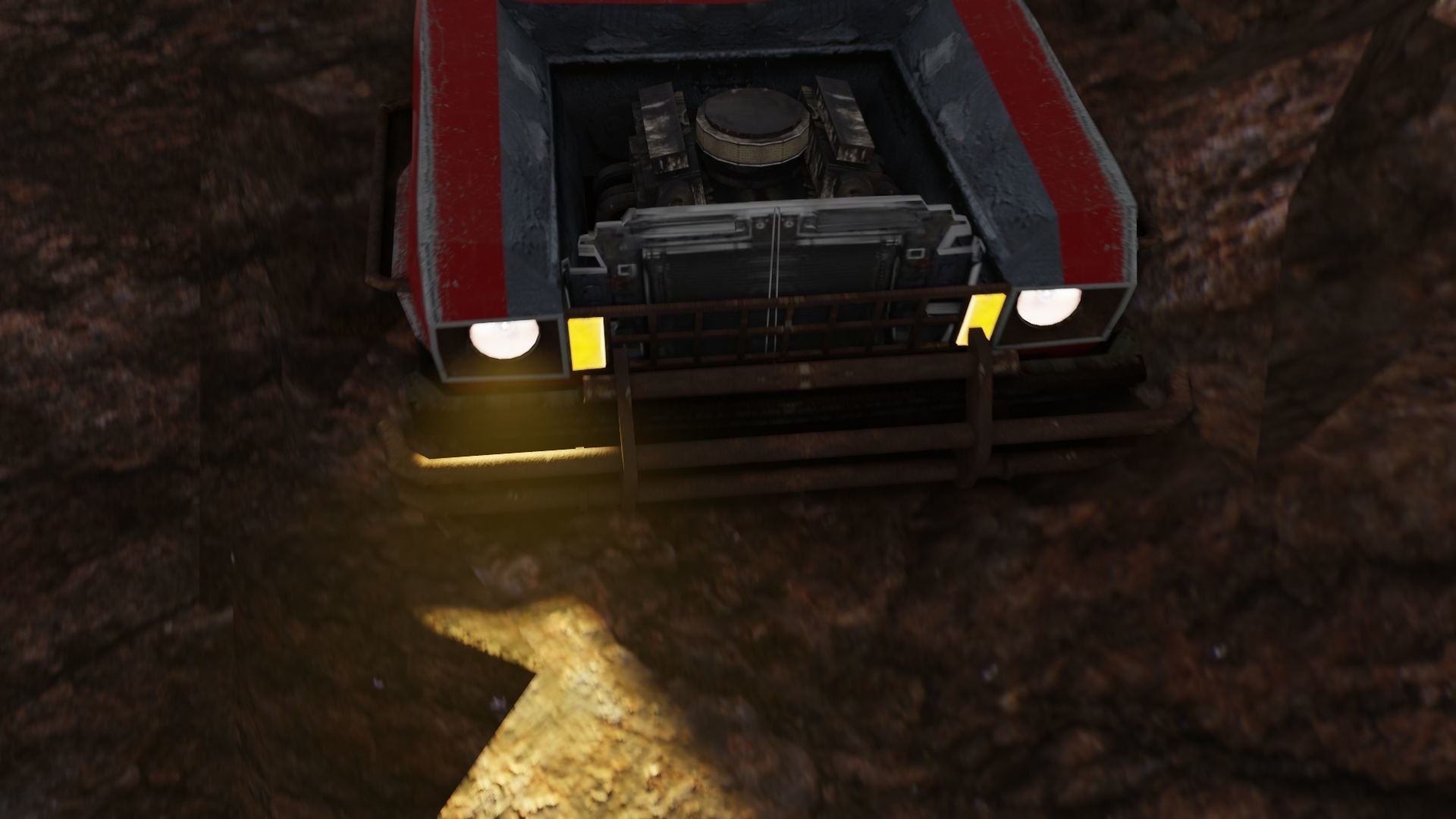 Shanty car race scene for Blender Low-poly 3D model_8