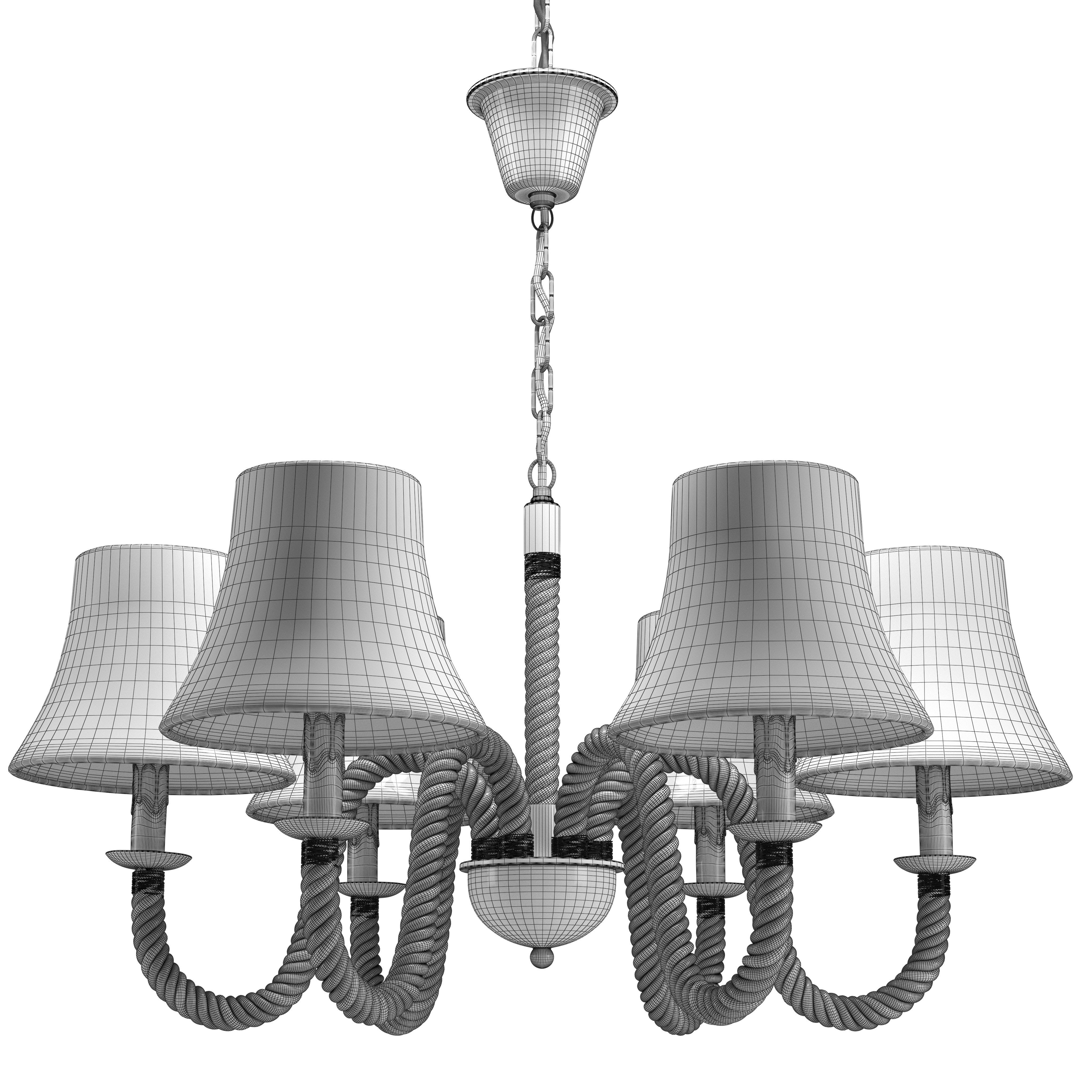 Hanging Lamp Loft 3D model_6