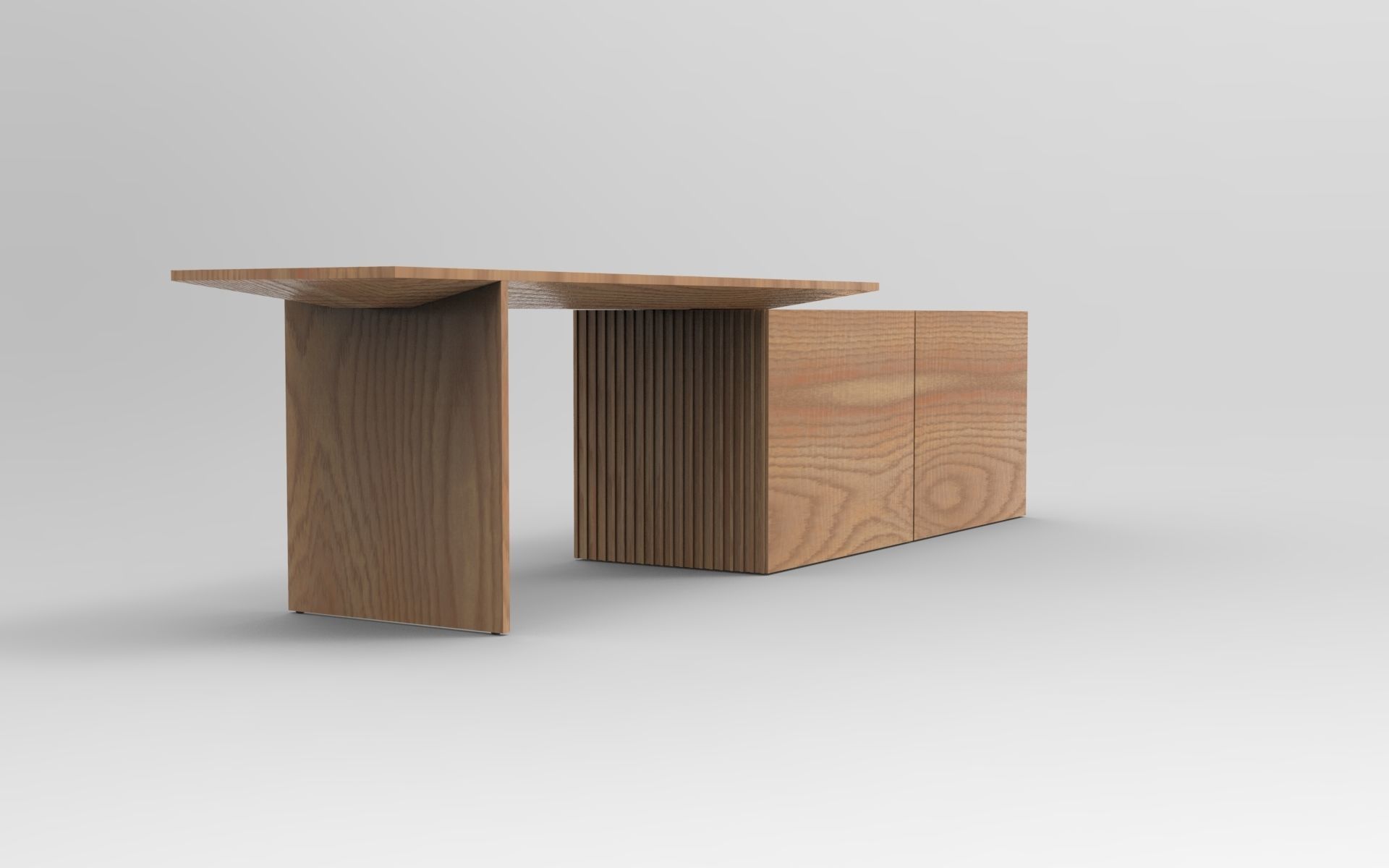 Habru Sideboard Low-poly 3D model_2
