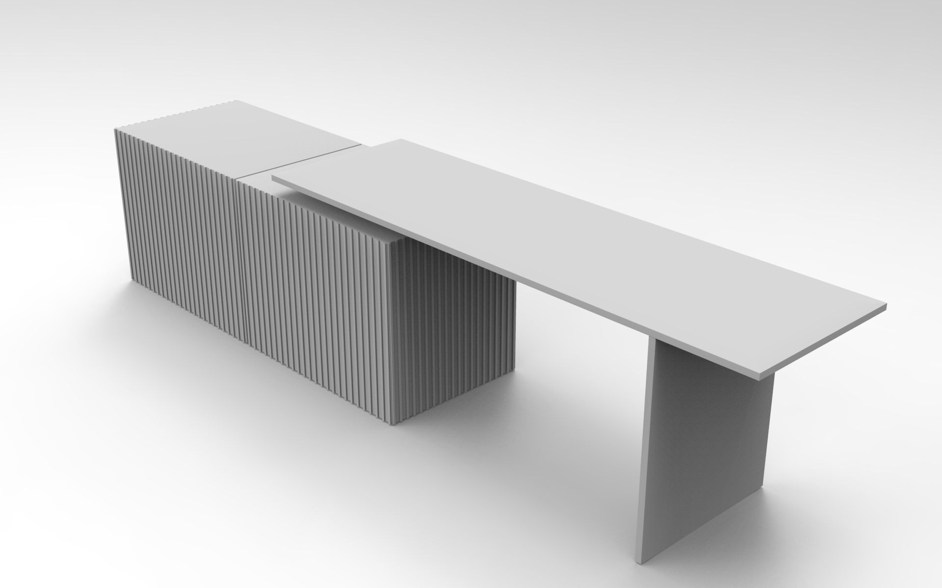 Habru Sideboard Low-poly 3D model_8