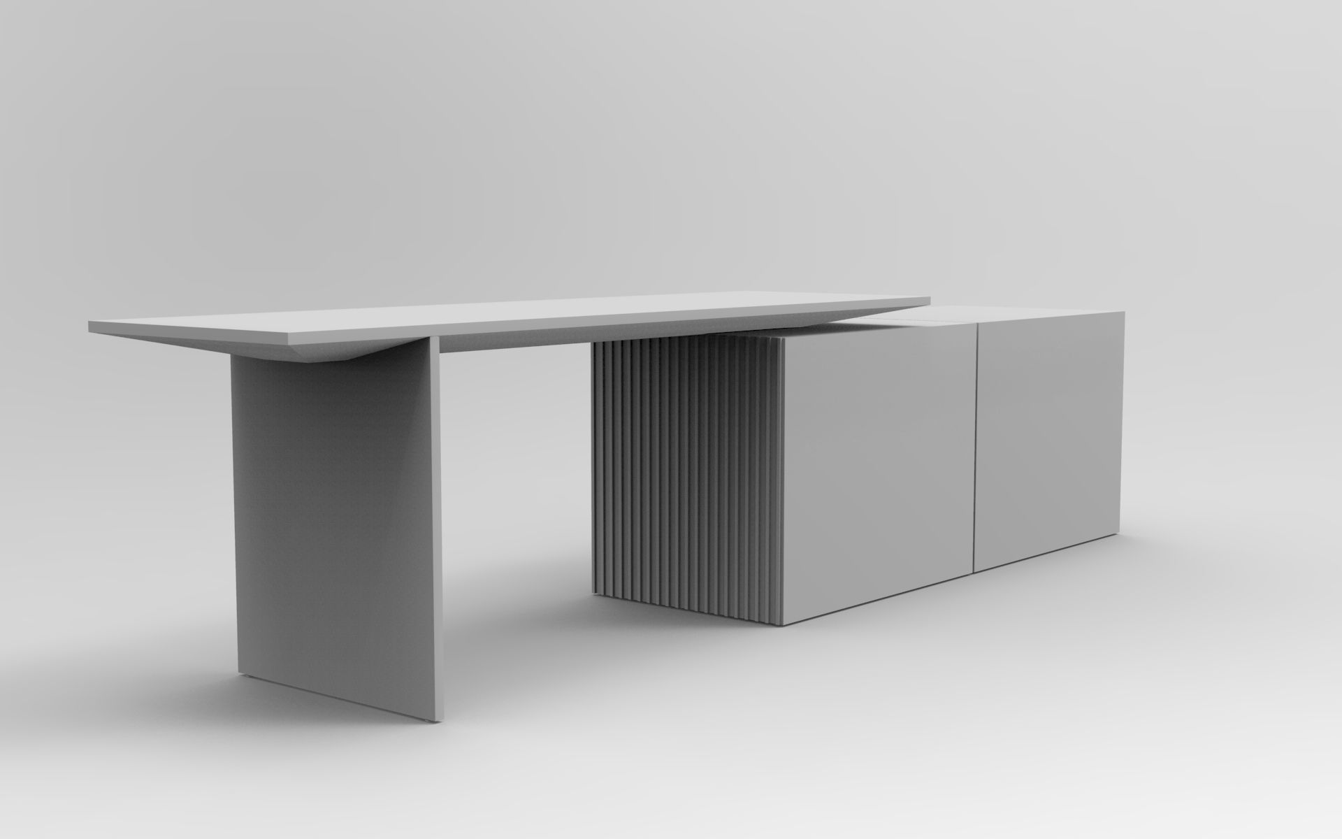 Habru Sideboard Low-poly 3D model_7