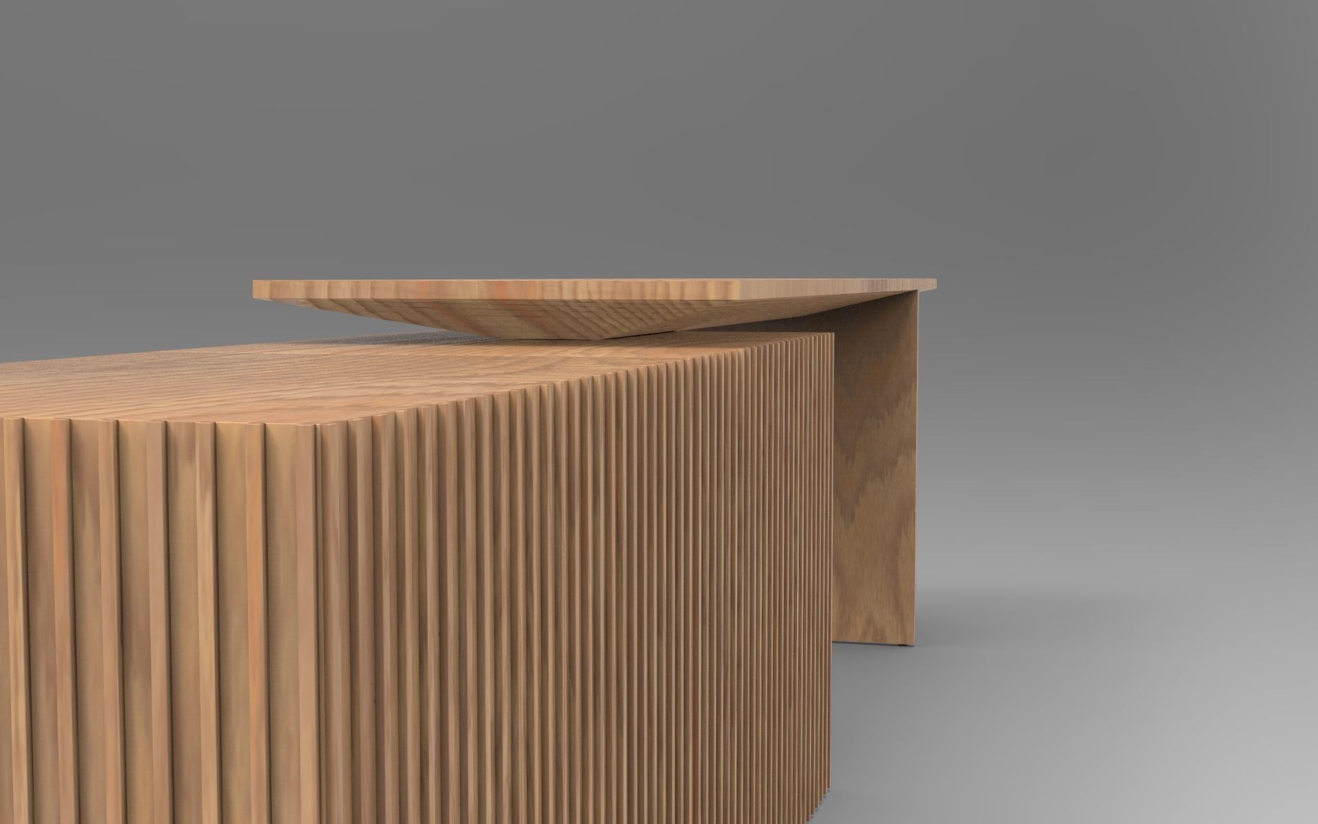 Habru Sideboard Low-poly 3D model_3