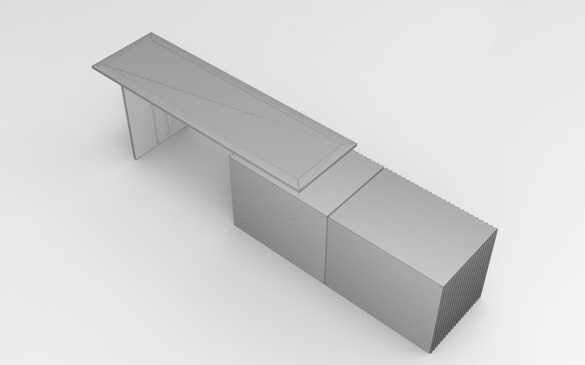 Habru Sideboard Low-poly 3D model_6