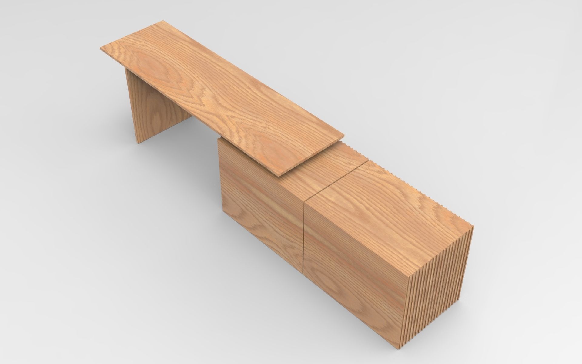 Habru Sideboard Low-poly 3D model_1