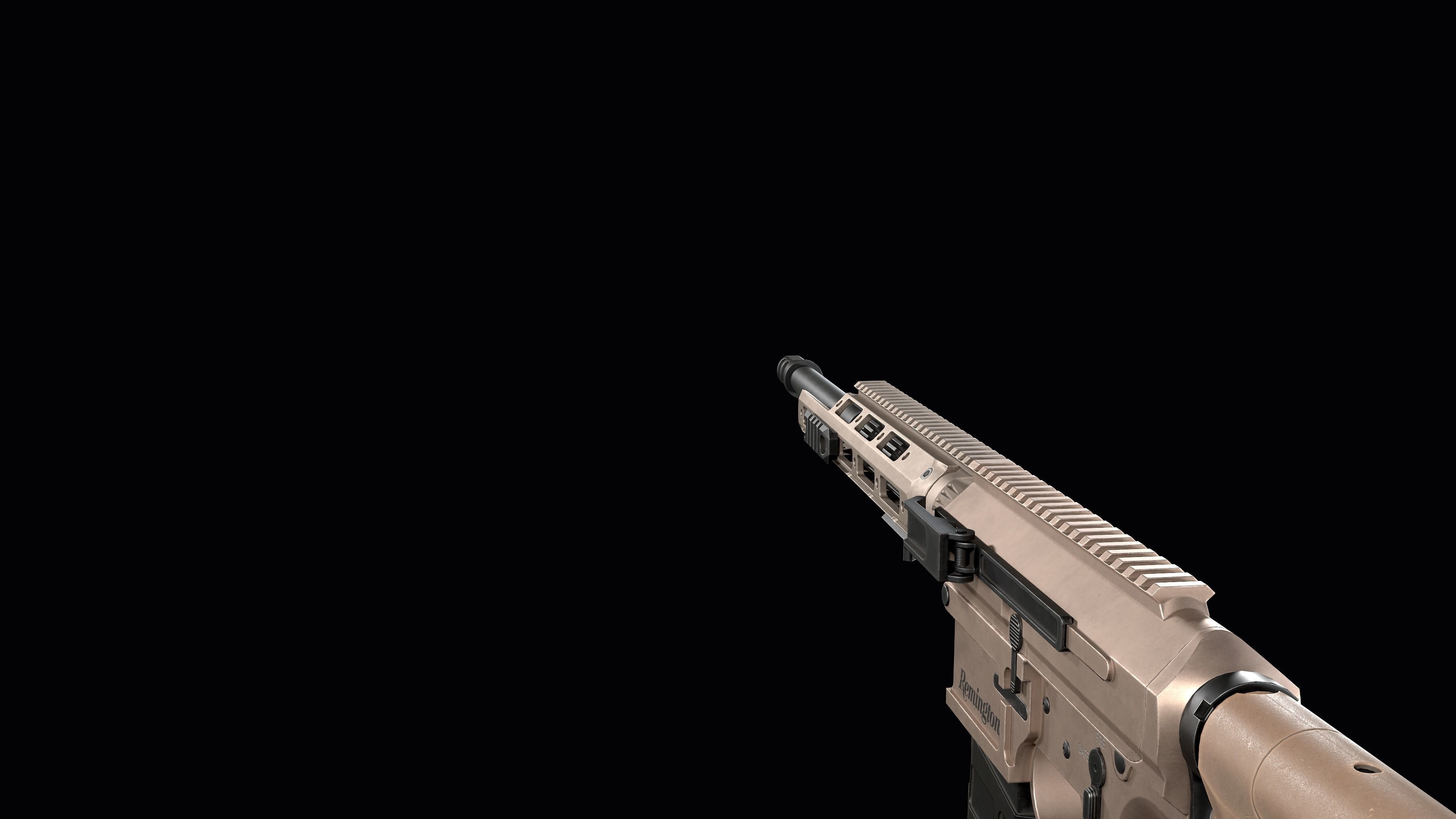 modular sniper rifle Remington R11 RSASS Low-poly 3D model_22