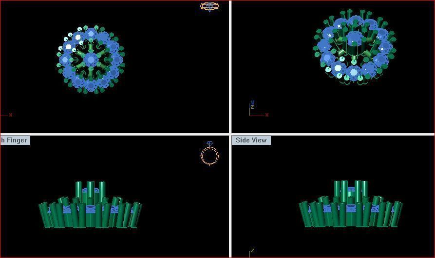 daimond nose pin 3D print model_8