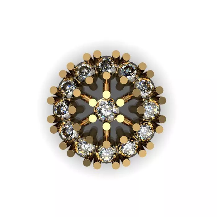 daimond nose pin 3D print model_0