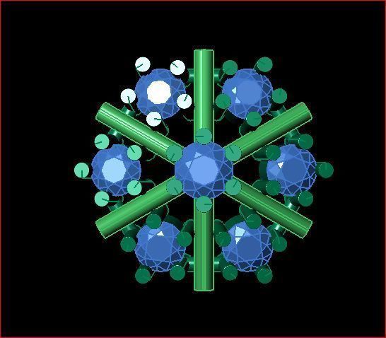 daimond nose pin 3D print model_7