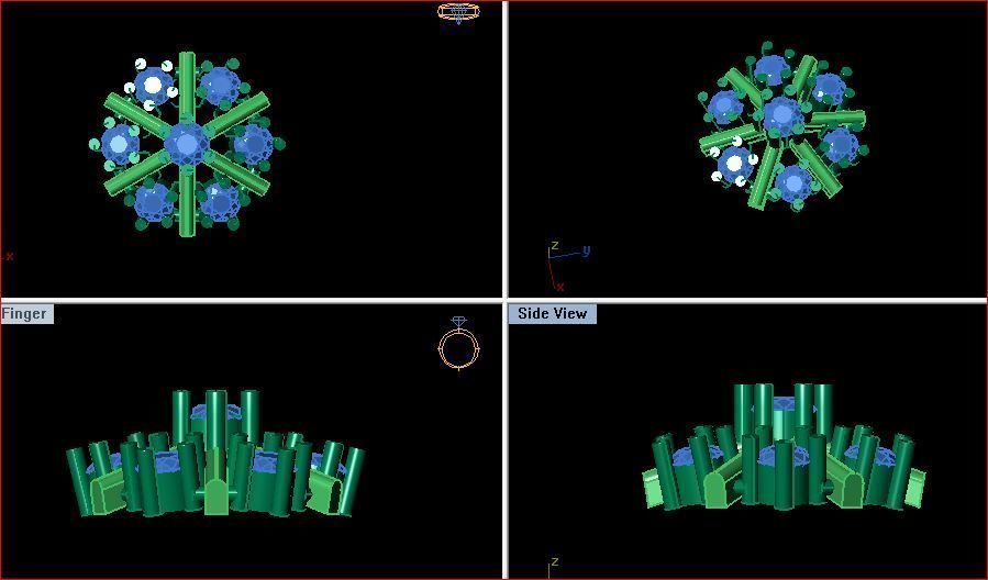 daimond nose pin 3D print model_10