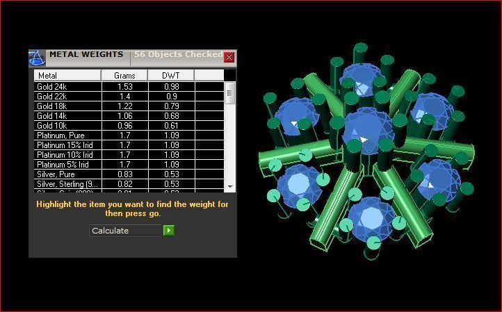 daimond nose pin 3D print model_13