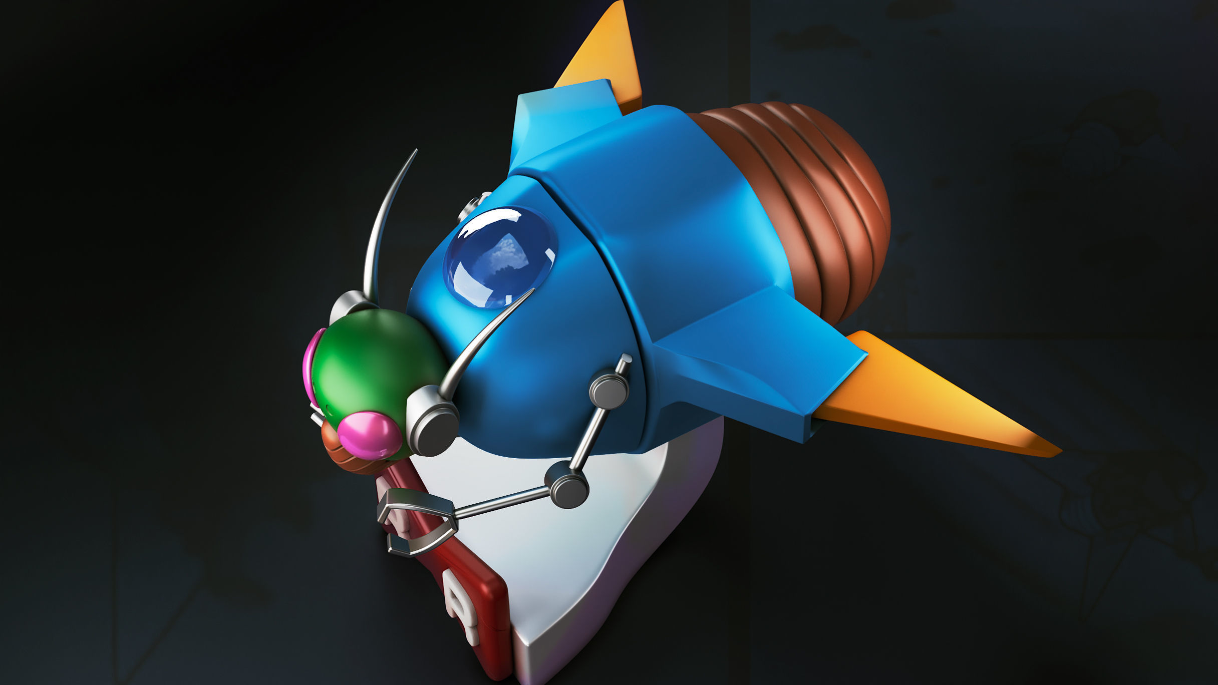 CELL Spy robot 3D print model_1