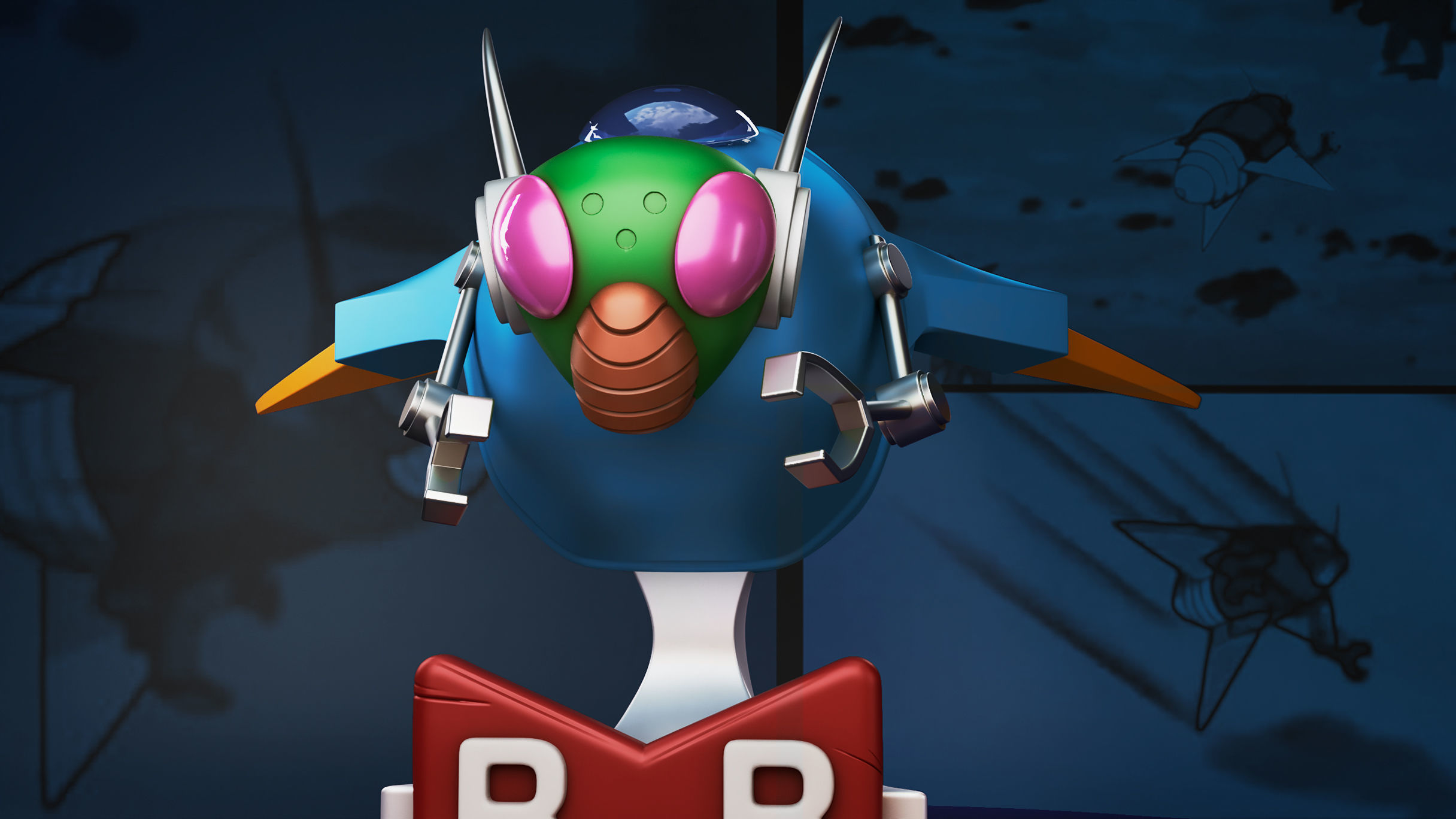 CELL Spy robot 3D print model_2