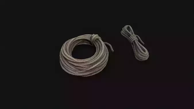 Ropes pbr Low-poly 3D model