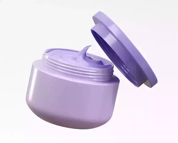 Cosmetics cream jar