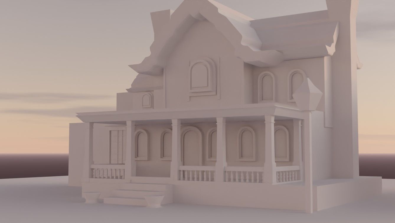 Cartoon Fantasy 1 Low-poly 3D model_4