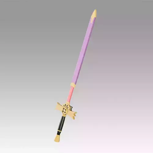 Seraph of the End Mikaela Hyakuya C Sword Cosplay Weapon Prop 3D print model