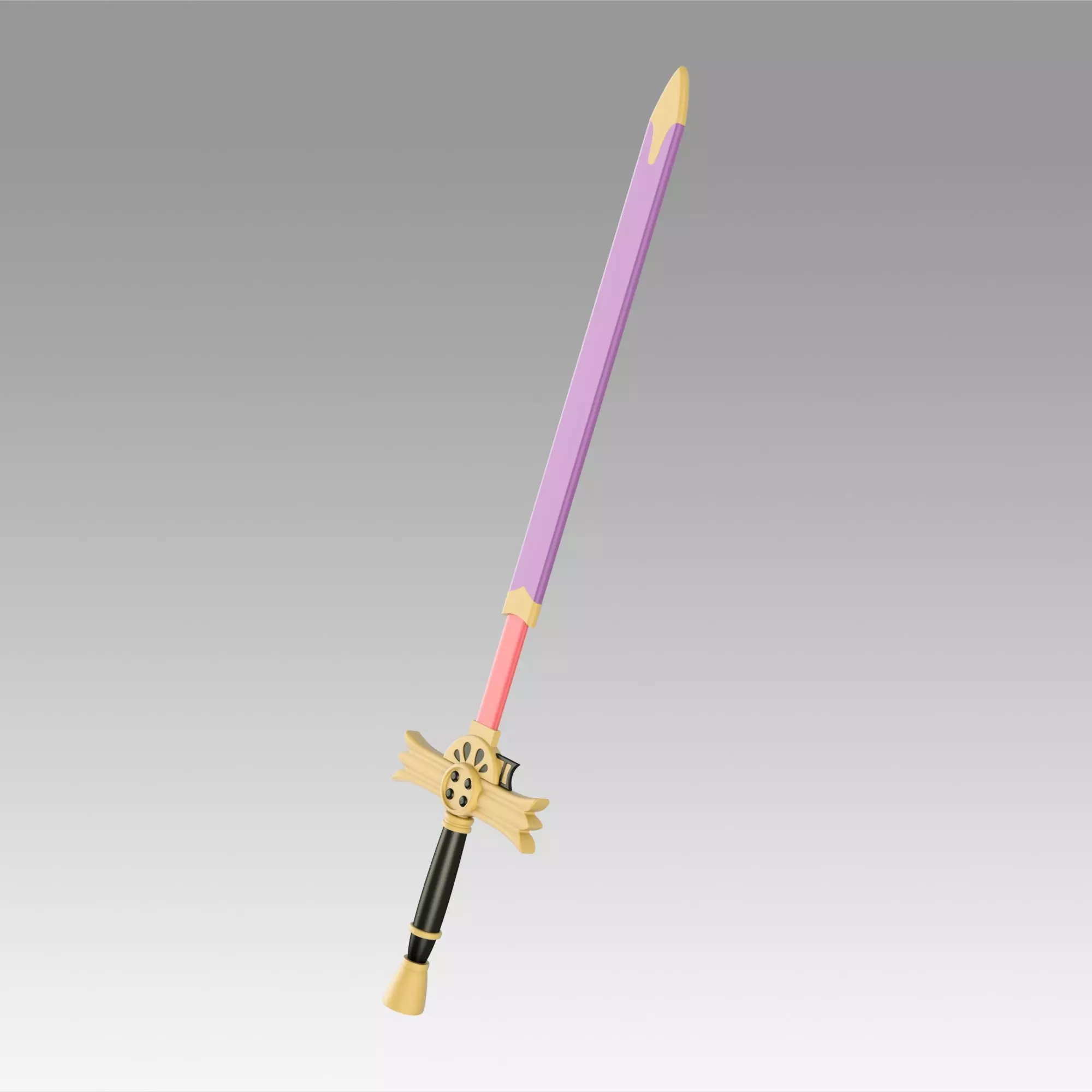Seraph of the End Mikaela Hyakuya C Sword Cosplay Weapon Prop 3D print model