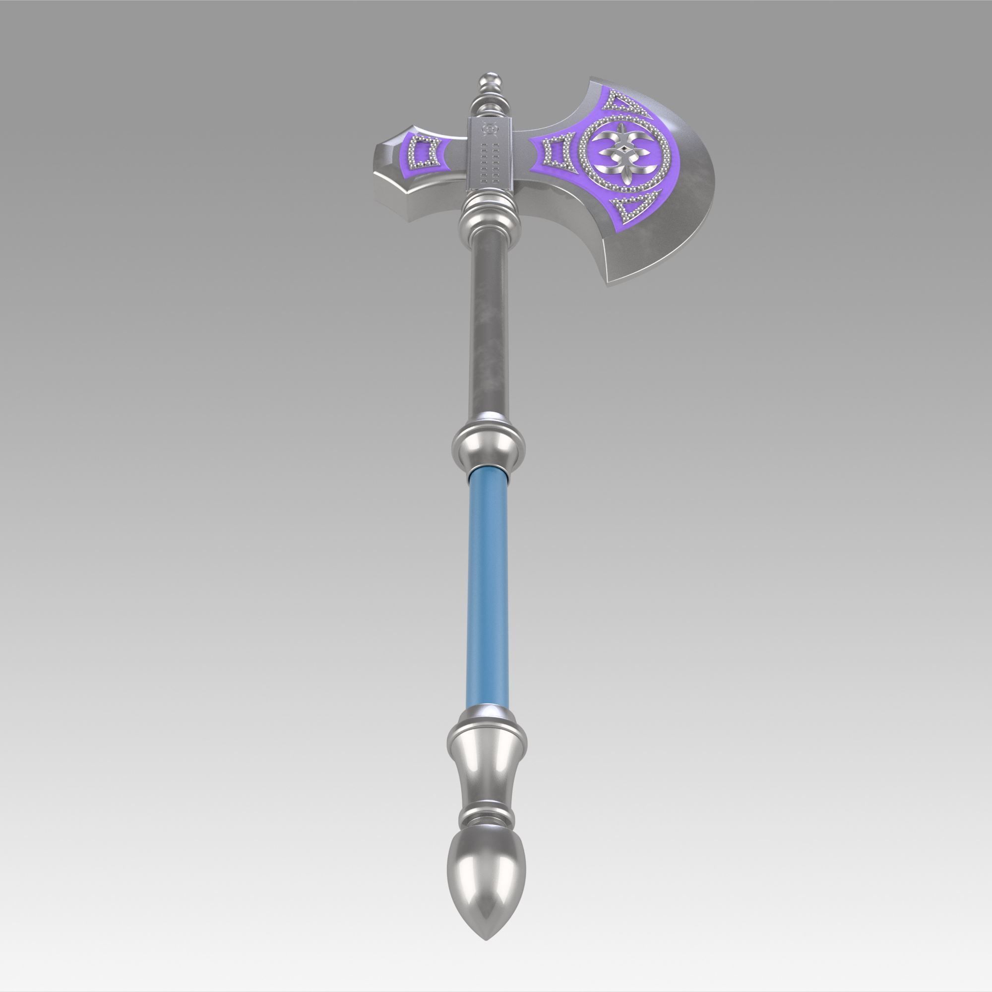 Fire Emblem Fates IF Camilla Kamira Axe Cosplay Weapon Prop 3D print model_8