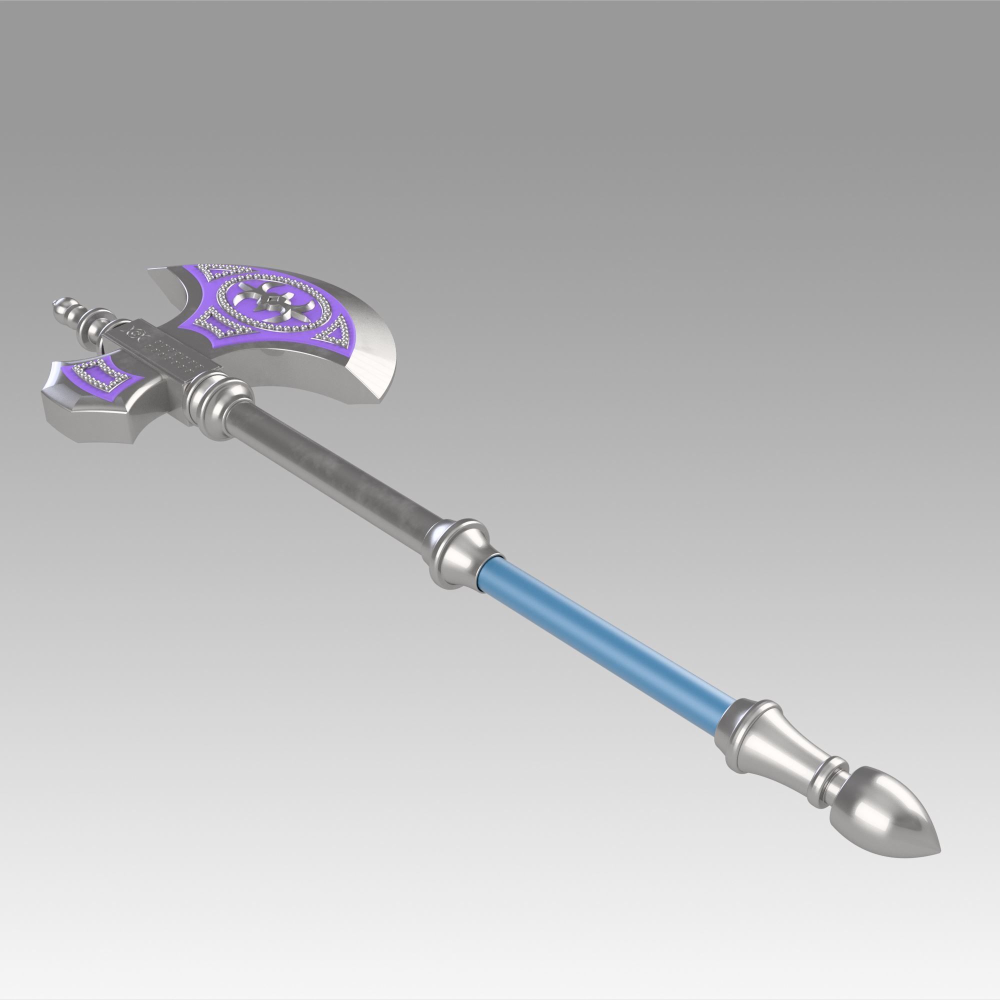 Fire Emblem Fates IF Camilla Kamira Axe Cosplay Weapon Prop 3D print model_7