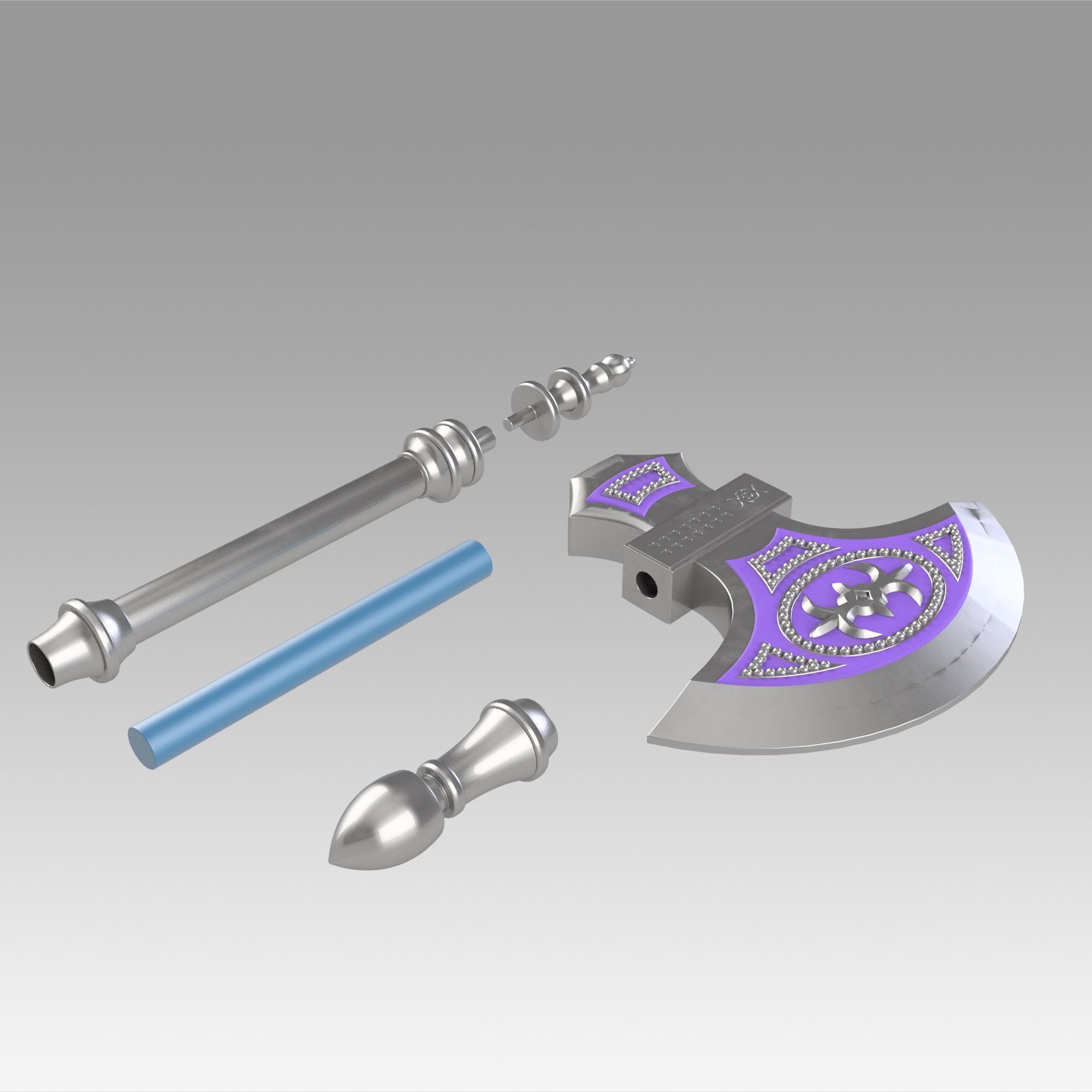 Fire Emblem Fates IF Camilla Kamira Axe Cosplay Weapon Prop 3D print model_9